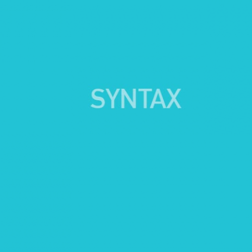 syntax 