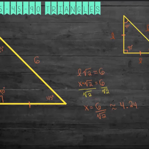 8-2 45-45-90 Triangles