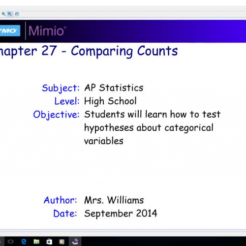 Chapter 25 - Comparing Counts