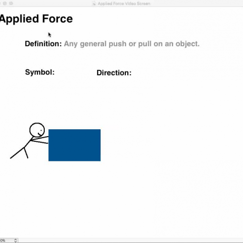Applied Force Definition