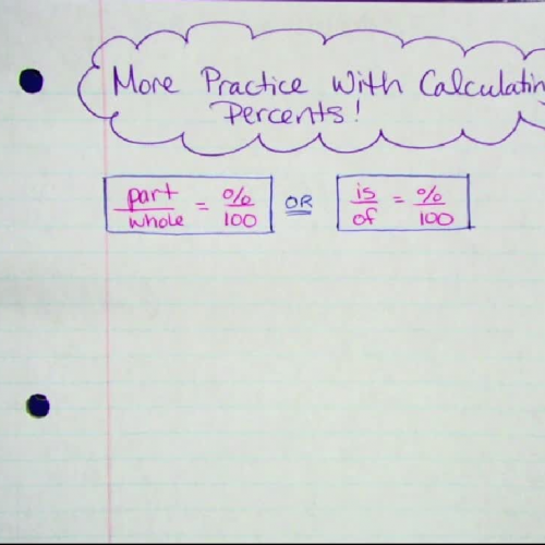 More Practice Calculating Percents