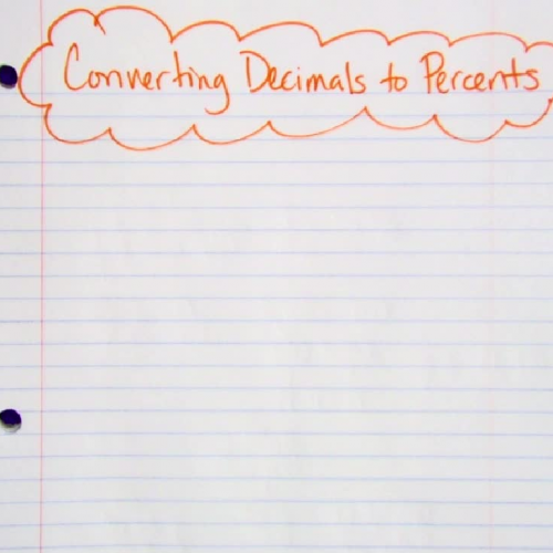 Converting Decimals to Percents