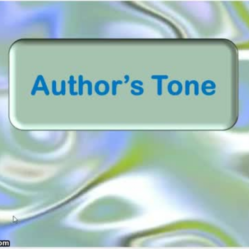 Author's Tone