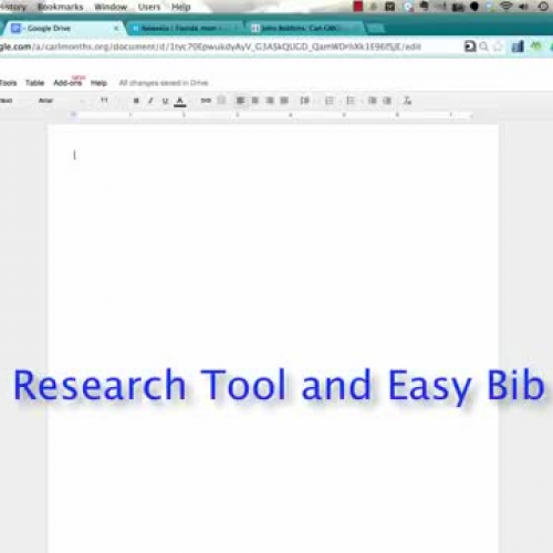  Google Docs: Research Tool & Easy Bib Add-on