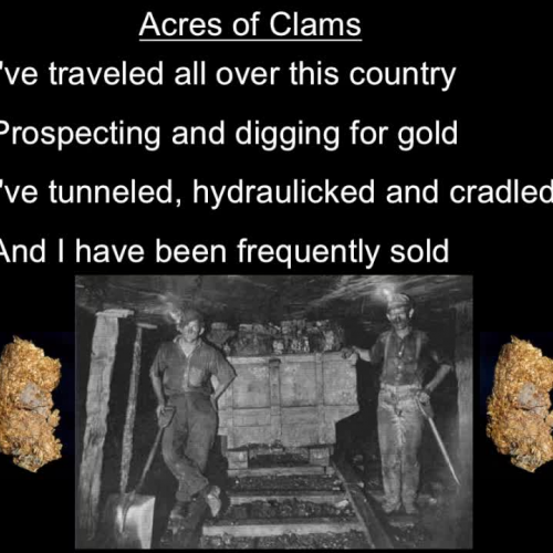 Acres of Clams Sing-Along