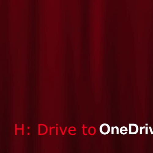 Moving Files from H:Drive to One Drive