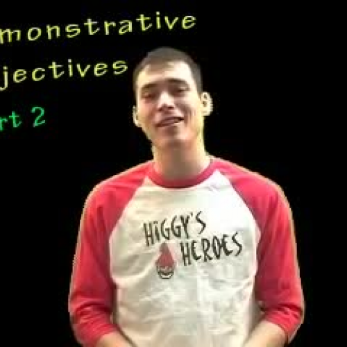  02 Spanish Lesson - Demonstrative adjectives (part 2)