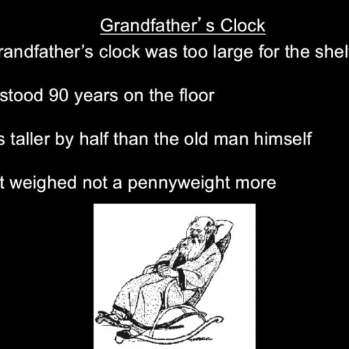 Grandfather's Clock Sing-Along