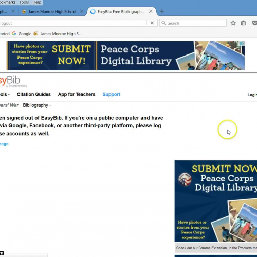 Making an EasyBib Account