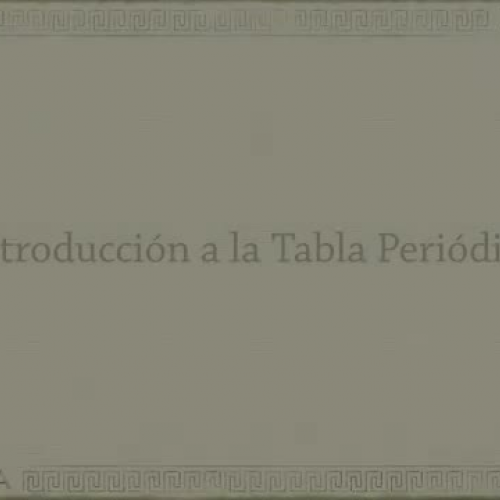  Química: Introducción a la Tabla Periódica