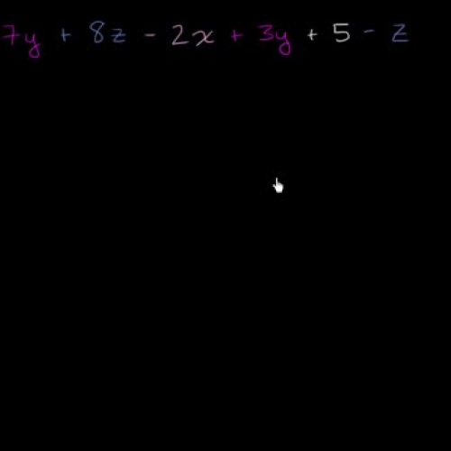  How to simplify a big expression by combining like terms | Algebra I | Khan Academy