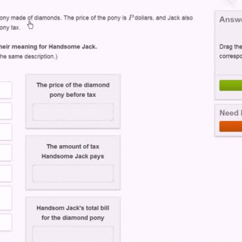  Interpreting linear expressions, 1 | Introduction to algebra | Algebra I | Khan Academy