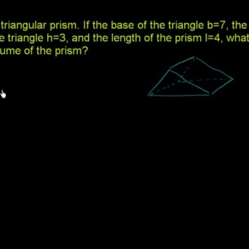  Find the volume of a triangular prism and cube | Geometry | Khan Academy