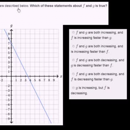  Comparing linear functions 1 | Algebra I | Khan Academy