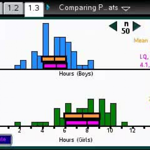 Comparing Populations Using Sample Stats [TI Building Concepts Preview Video]