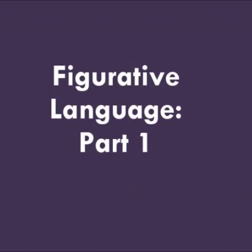 Figurative Language: Similes and Metaphors 2016
