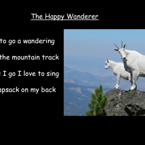 The Happy Wanderer Sing-Along