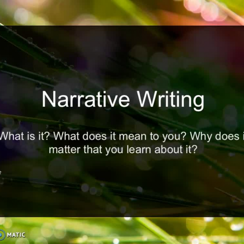 narrative writing