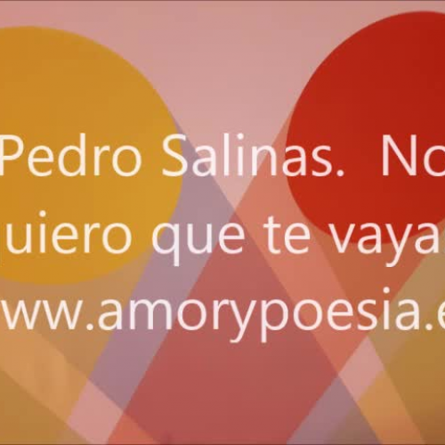 Pedro Salinas., Spanish poetry