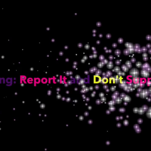 WW Bullying- Report It And Don't Support It