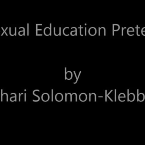 ASL - Sexual Education Pretest - Solomon-Klebba