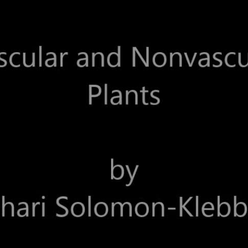 Vascular and Nonvascular Plants in ASL - Solomon-Klebba
