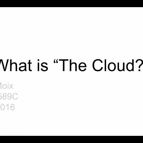 What is 'The Cloud'?