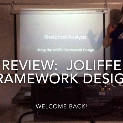 Mini-Lesson 1: Joliffe Review (Rhetorical Analysis)