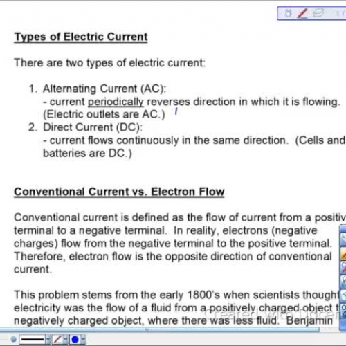 Types of Electric Current Lesson