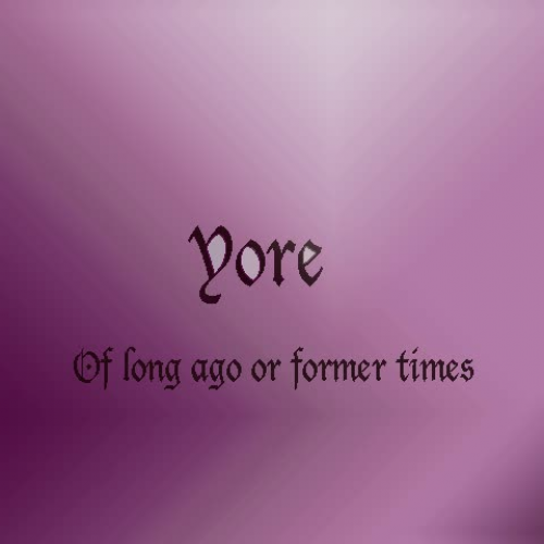 SAT vocabulary animation "yore"