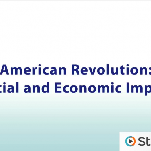 American Revolution: Social and Economic Impact