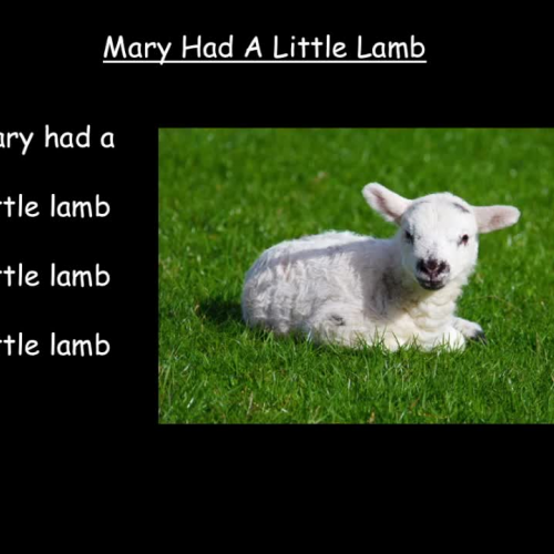 Mary Had a Little Lamb Sing-Along