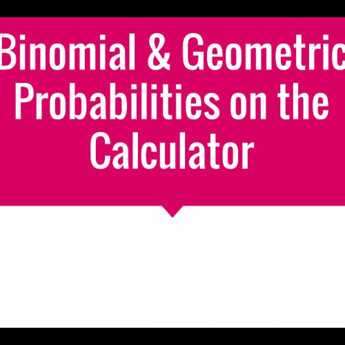binomial and geometric probabilities TI84