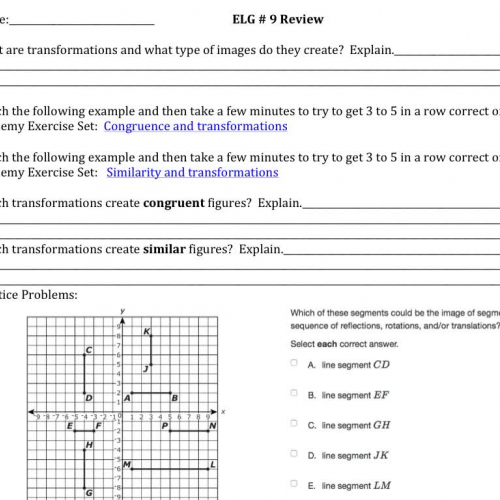 Review Video for ELG 9