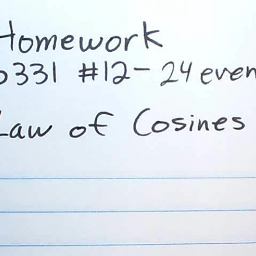 L12-06 - Law of Cosines