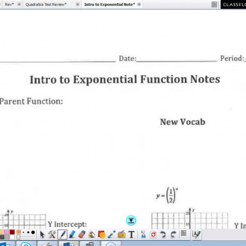 Intro to Exponential Functions