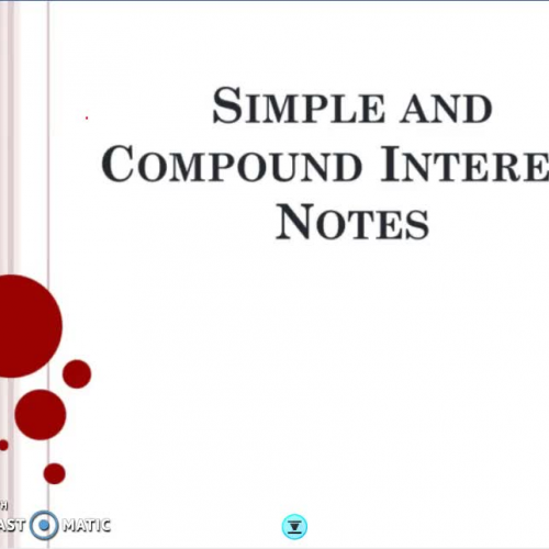 Simple and Compound Interest