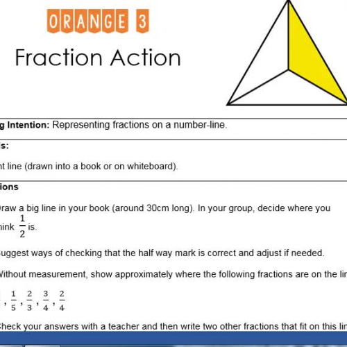 Orange 3 Fraction Action