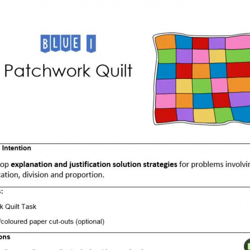 Blue 1 Patchwork Quilt