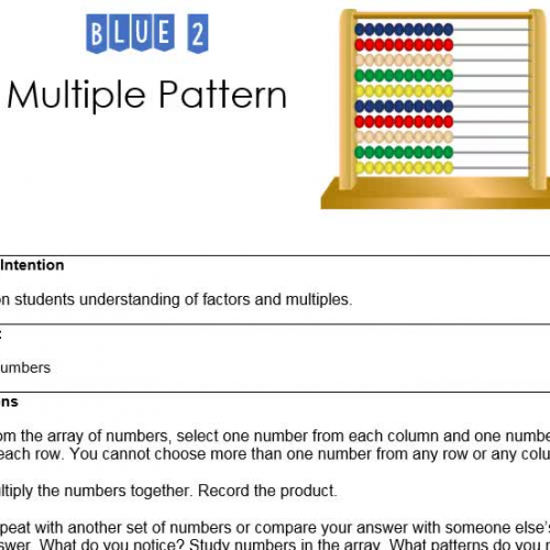 Blue 2 Multiple Pattern