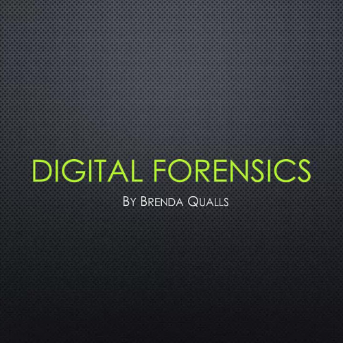 Digital Forensics Brenda Qualls