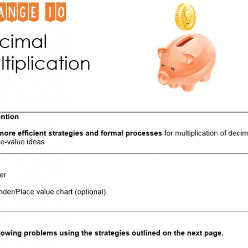 Orange 10 Decimal Multiplication