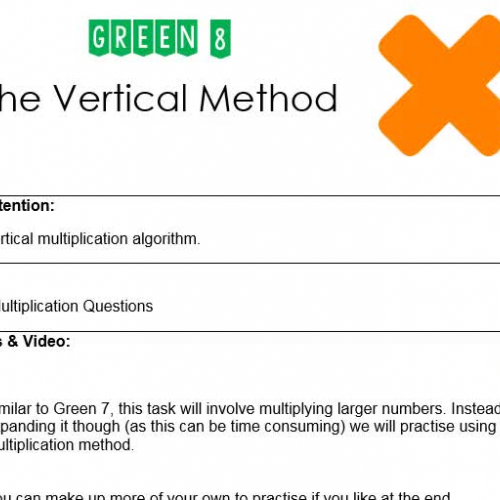 Green 8 Vertical Method