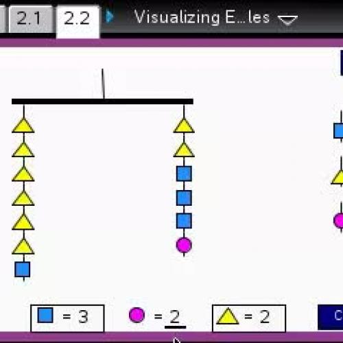Visualizing Equations Using Mobiles [TI Building Concepts Preview Video]