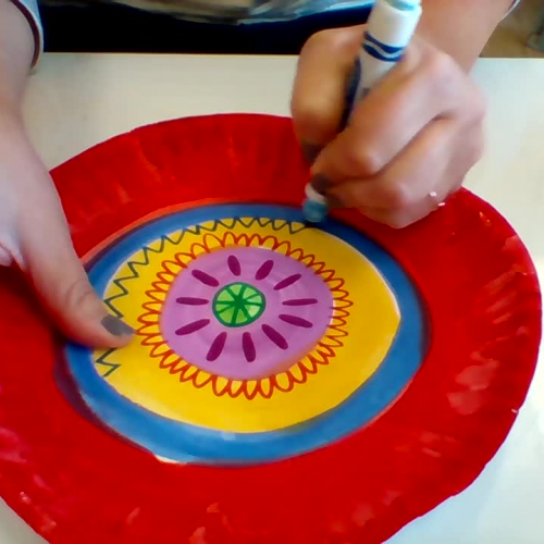 Mandala Beginning- Markers and Worksheets