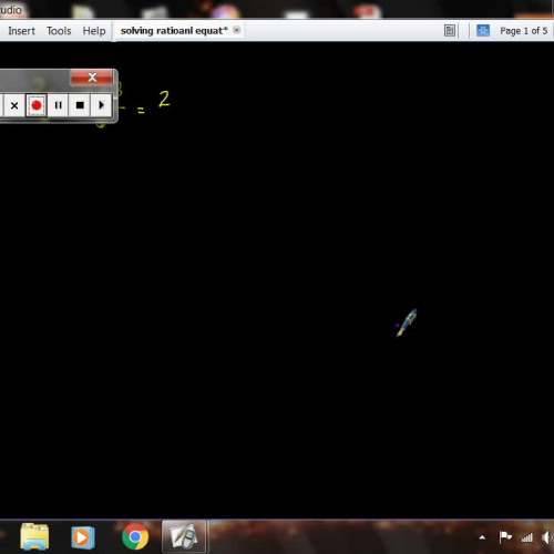 Solving Rational Poynomial Equations