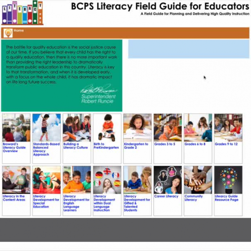 BCPS Literacy Field Guide Navigation Video