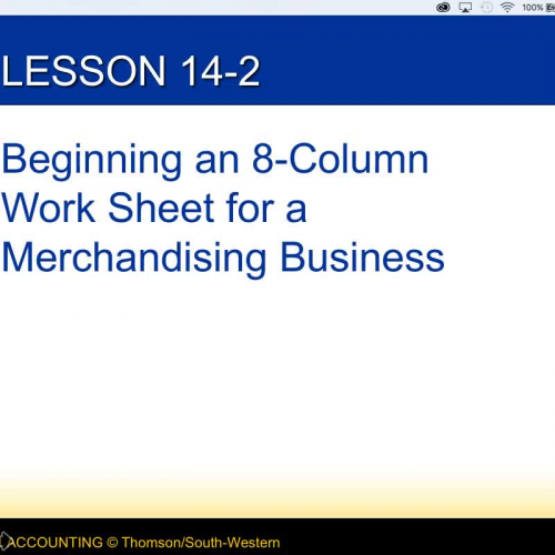 Accounting I - 14-2 - Lecture