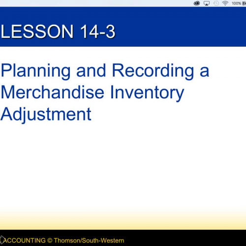 Accounting I - 14-3 - Lecture