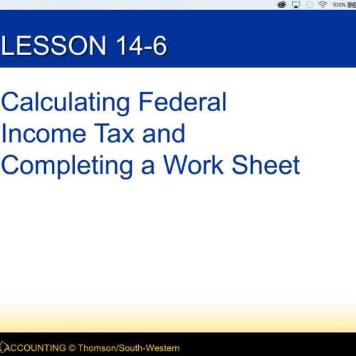 Accounting I - 14-6 - Lecture